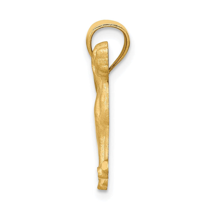 Lovely Rita's Charms & Pendants 14K Yellow Gold Satin Finish Beagle Dog Pendant