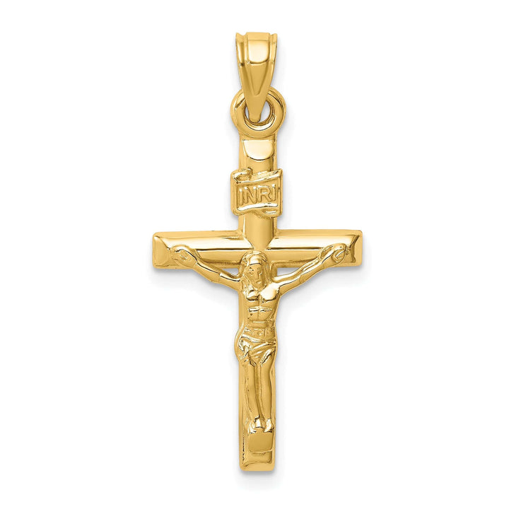 Lovely Rita's Charms & Pendants 14K Yellow Gold Statement Hollow INRI Cross Pendant