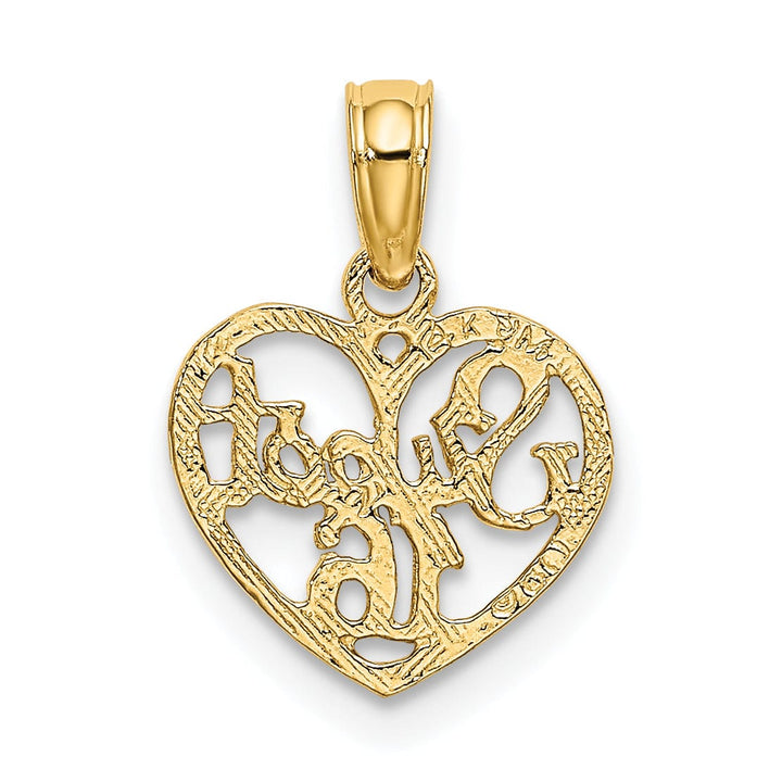 Lovely Rita's Charms & Pendants 14k Yellow Gold SWEET 16 in Heart Design Pendant