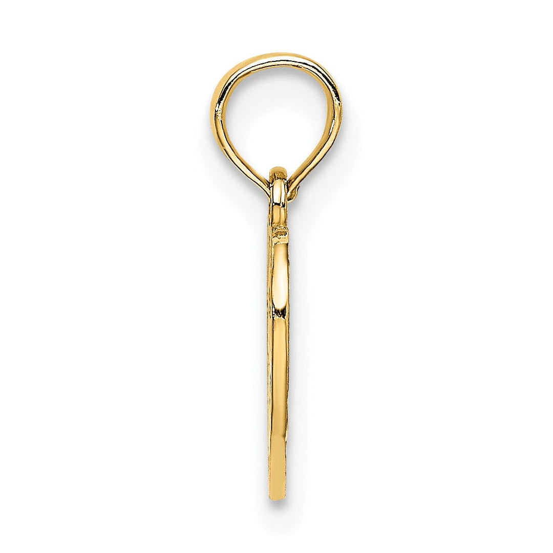 Lovely Rita's Charms & Pendants 14k Yellow Gold SWEET 16 in Heart Design Pendant