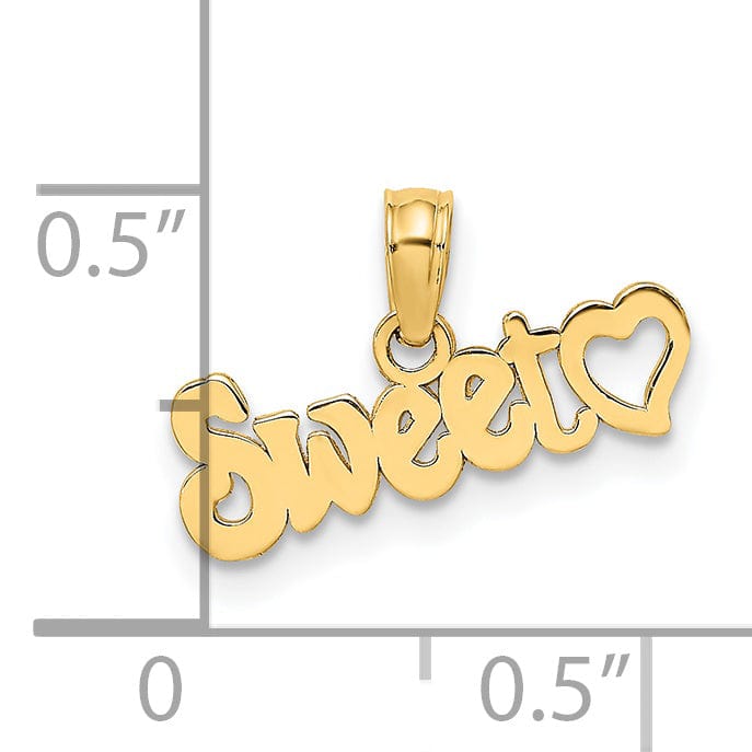 Lovely Rita's Charms & Pendants 14k Yellow Gold Sweet Heart Charm Pendant