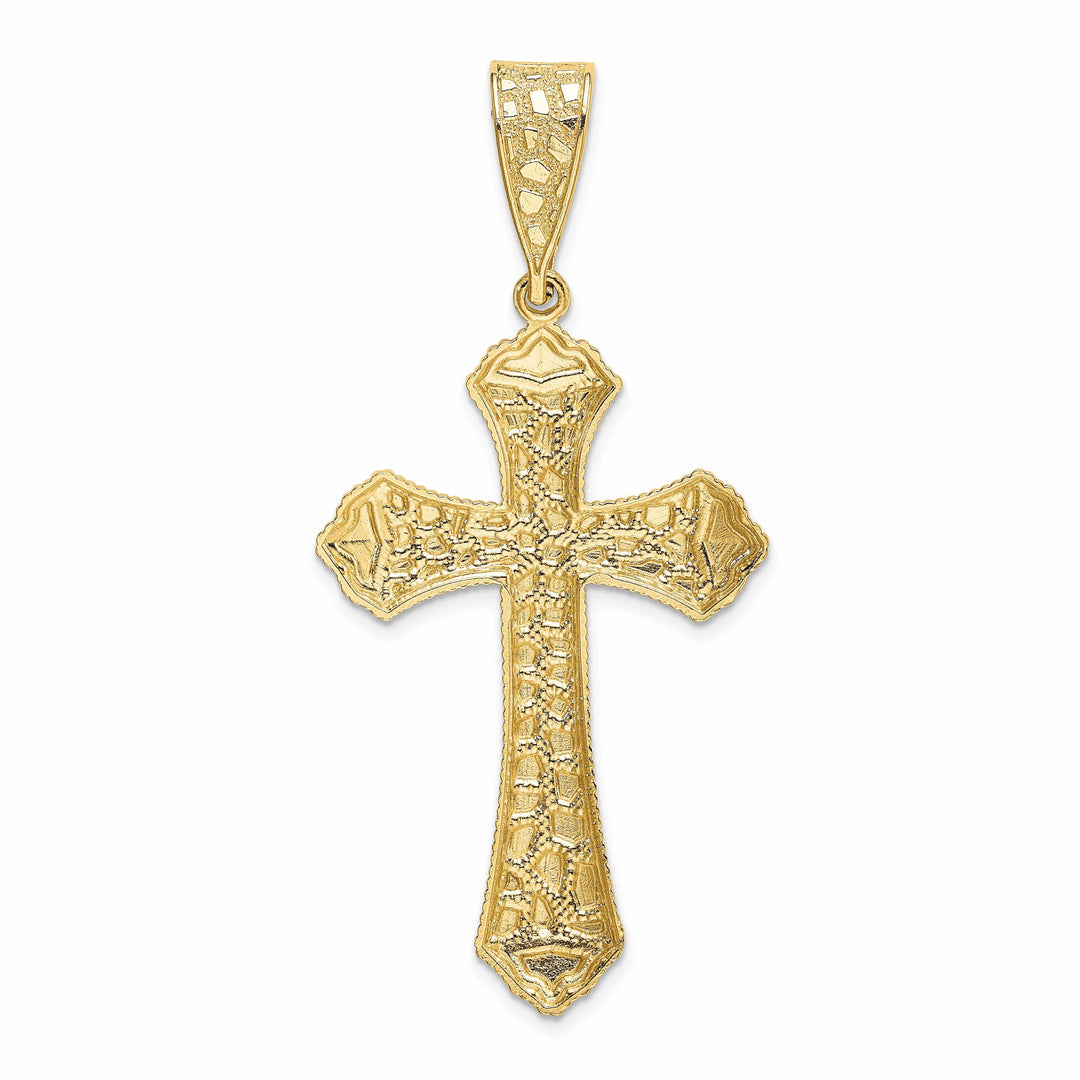 Lovely Rita's Charms & Pendants 14K Yellow Gold Timeless D.C Budded Fleur de Lis Cross Pendant