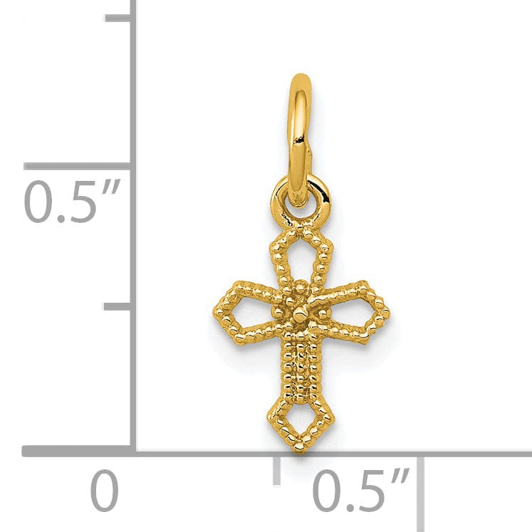 Lovely Rita's Charms & Pendants 14K Yellow Gold Timeless Passion Cross Pendant