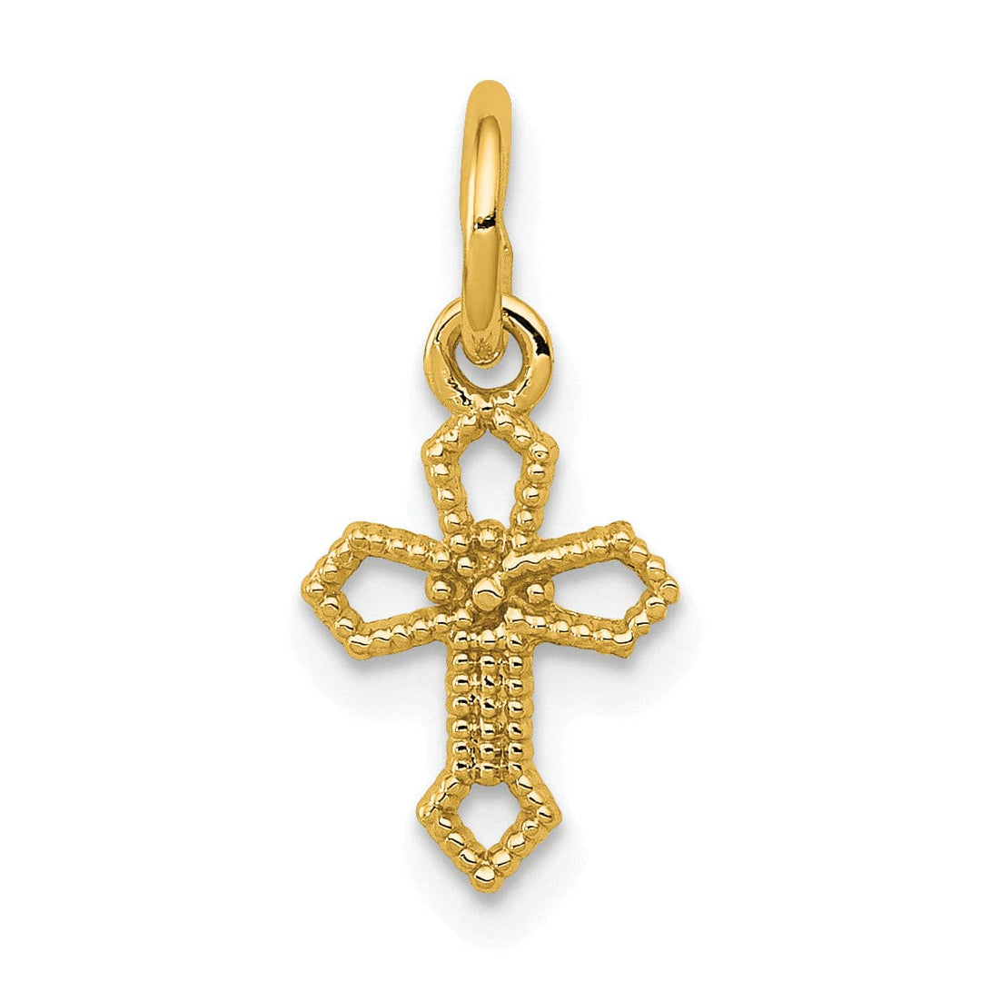 Lovely Rita's Charms & Pendants 14K Yellow Gold Timeless Passion Cross Pendant