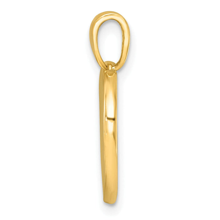 Lovely Rita's Charms & Pendants 14k Yellow Gold White Enamel Paw In Pink Heart Design Pendant