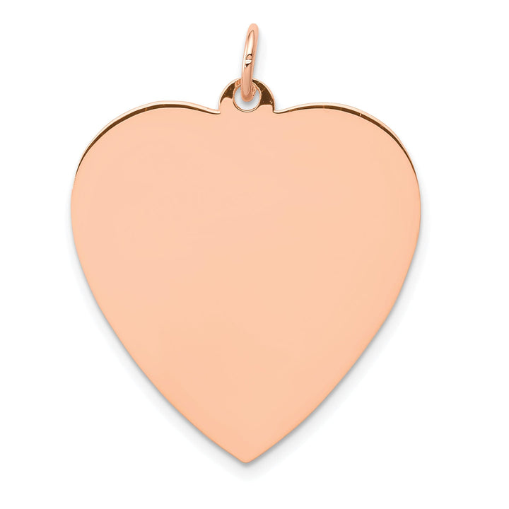 Lovely Rita's Charms & Pendants 14Kt Rose Gold Polished Heart Shaped Disc Pendant