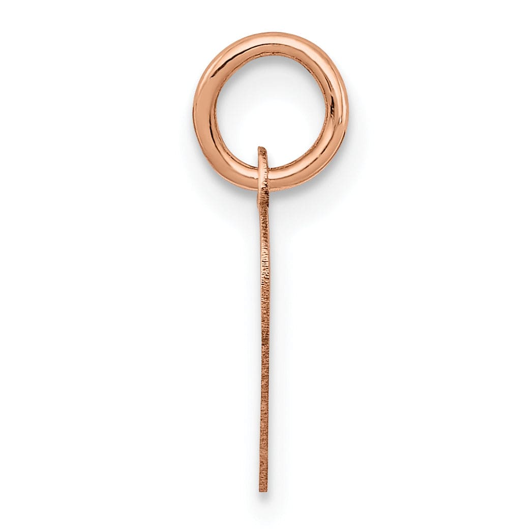 Lovely Rita's Charms & Pendants 14Kt Rose Gold Polished Heart Shaped Disc Pendant