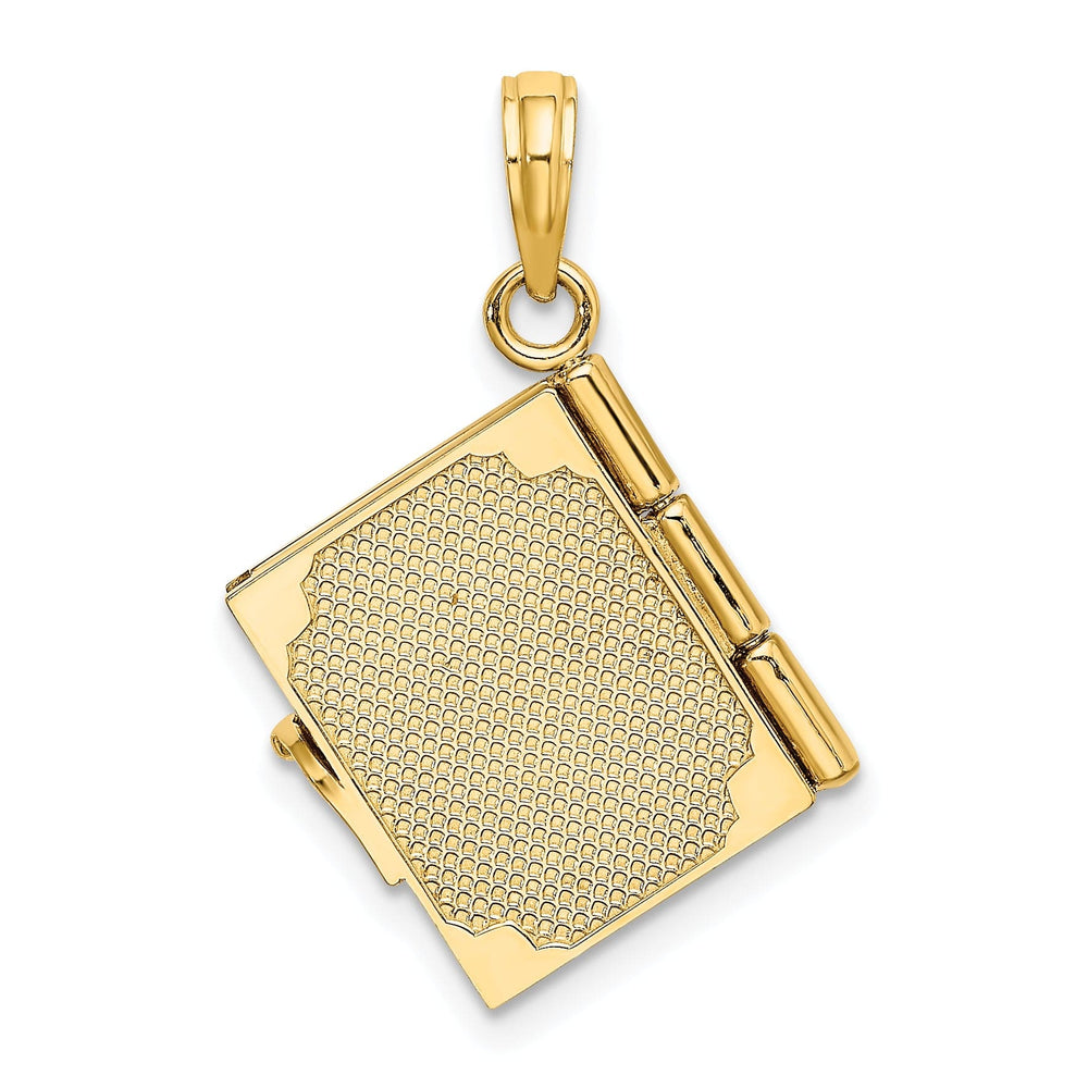 Lovely Rita's Charms & Pendants 14kt Yellow Gold Enameled 3-D Moveable MY LOVE STORY Book Pendant