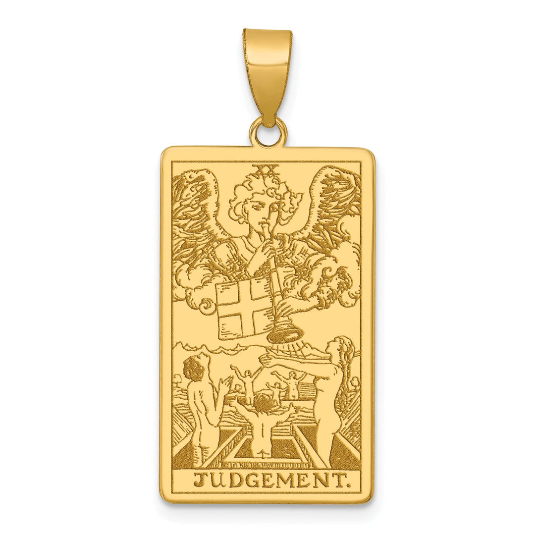 Lovely Rita's Charms & Pendants 14kt Yellow Gold Judgement Tarot Card Pendant
