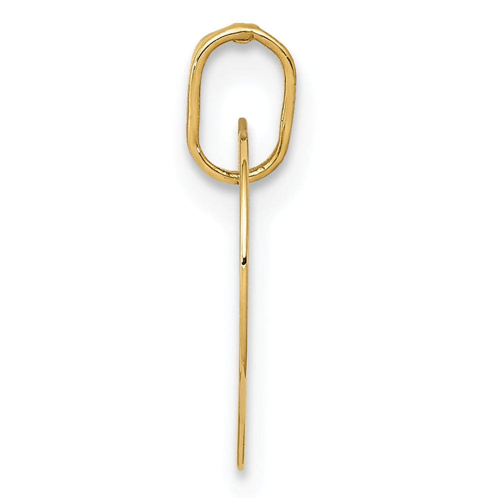 Lovely Rita's Charms & Pendants 14kt Yellow Gold Polished Disc Heart Shaped Pendant