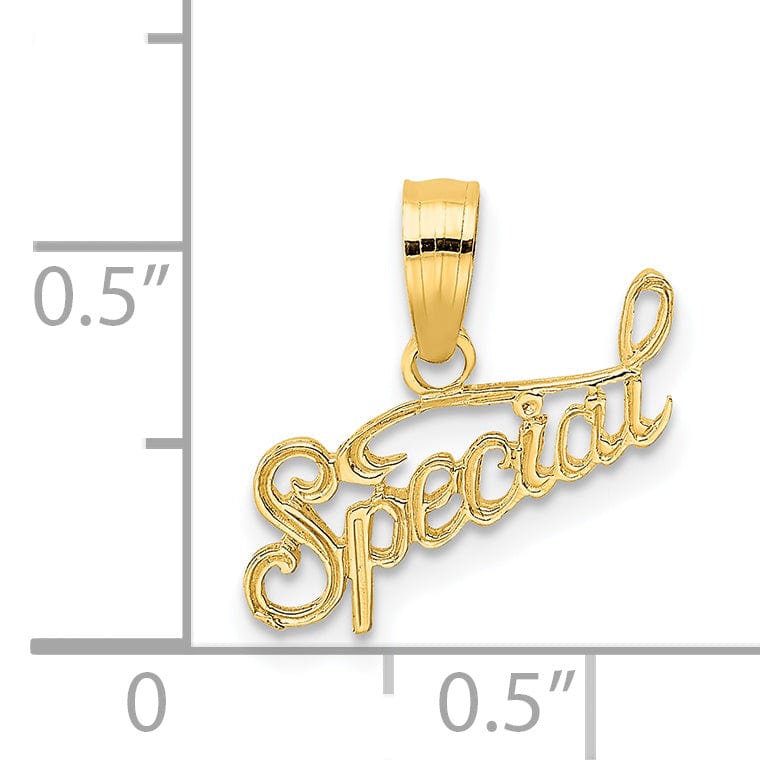 Lovely Rita's Charms & Pendants 14kt Yellow Gold Polished & Textured SPECIAL Pendant