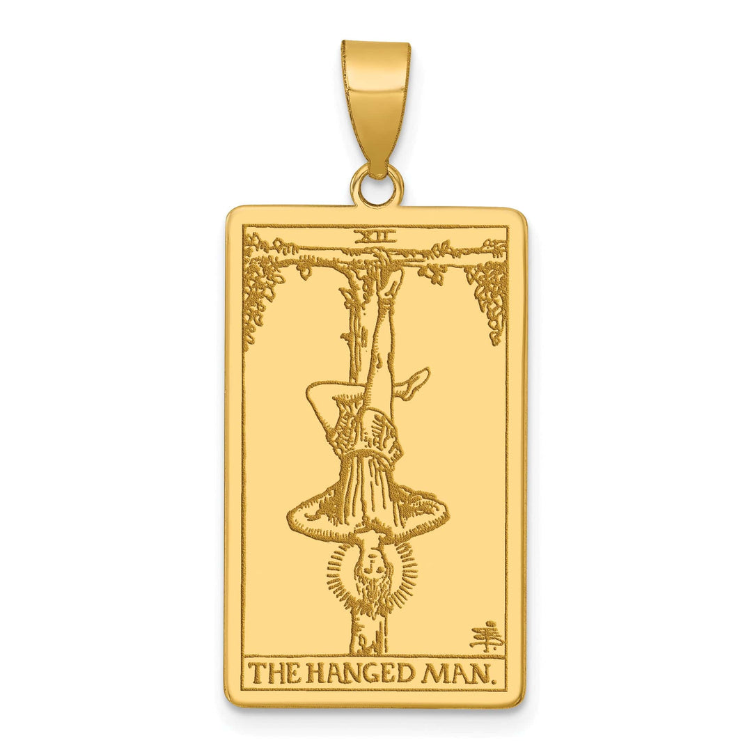 Lovely Rita's Charms & Pendants 14kt Yellow Gold The Hanged Man Tarot Card Pendant