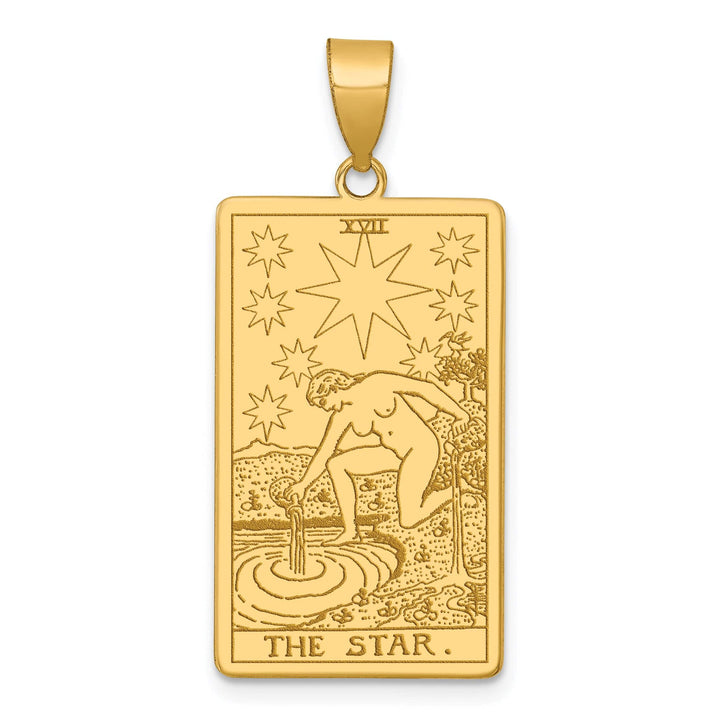 Lovely Rita's Charms & Pendants 14kt Yellow Gold The Star Tarot Card Pendant