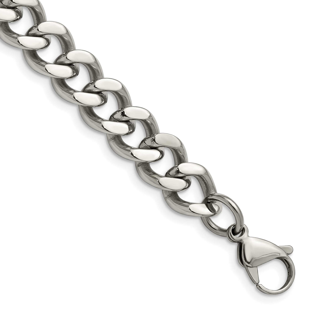 Chisel Stainless Steel 11.5mm Curb Bracelet