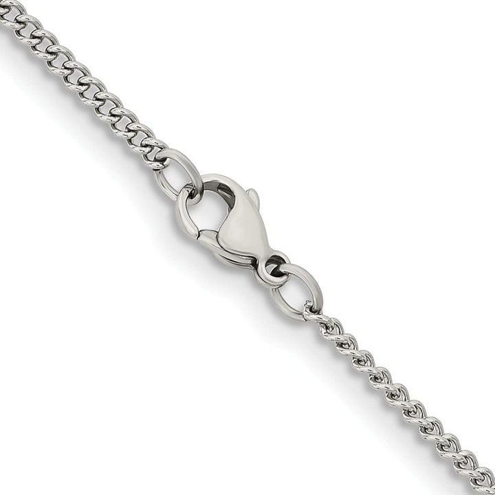 Chisel Stainless Steel 2.25mm Round Curb Chain
