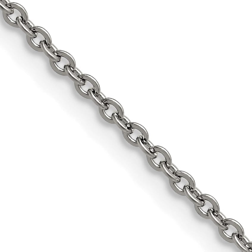 Chisel Stainless Steel 2.3mm Cable Chain 16 Inch