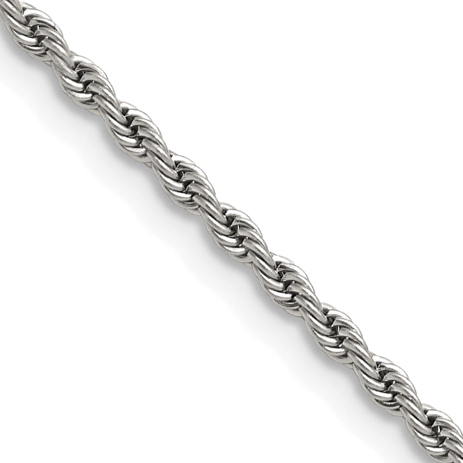 Chisel Stainless Steel 2.4mm Rope Chain