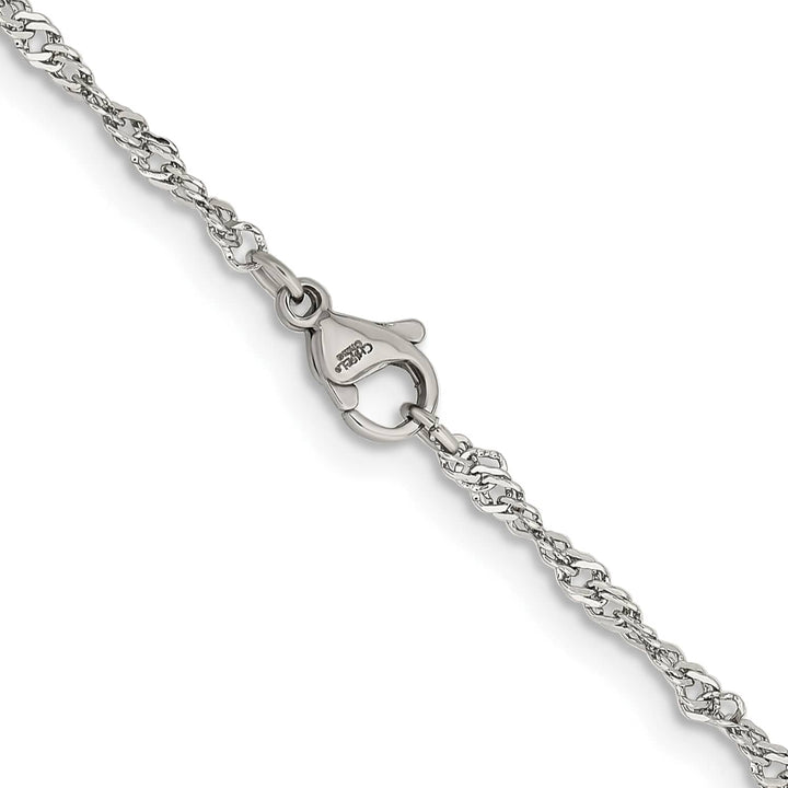 Chisel Stainless Steel 2.5mm Singapore Chain