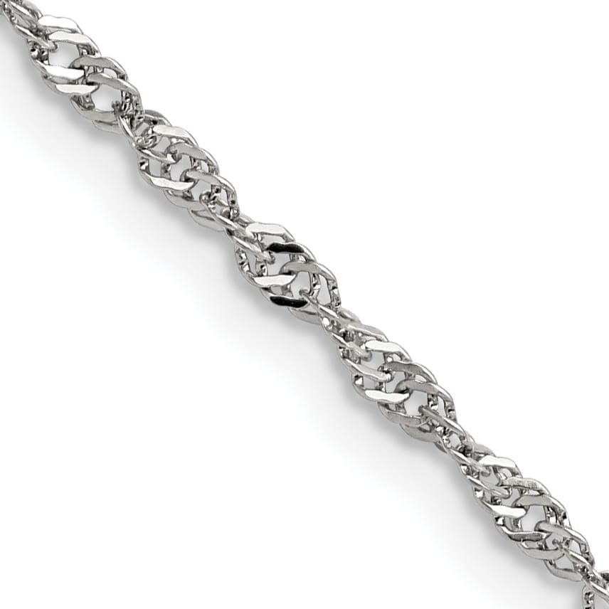 Chisel Stainless Steel 2.5mm Singapore Chain
