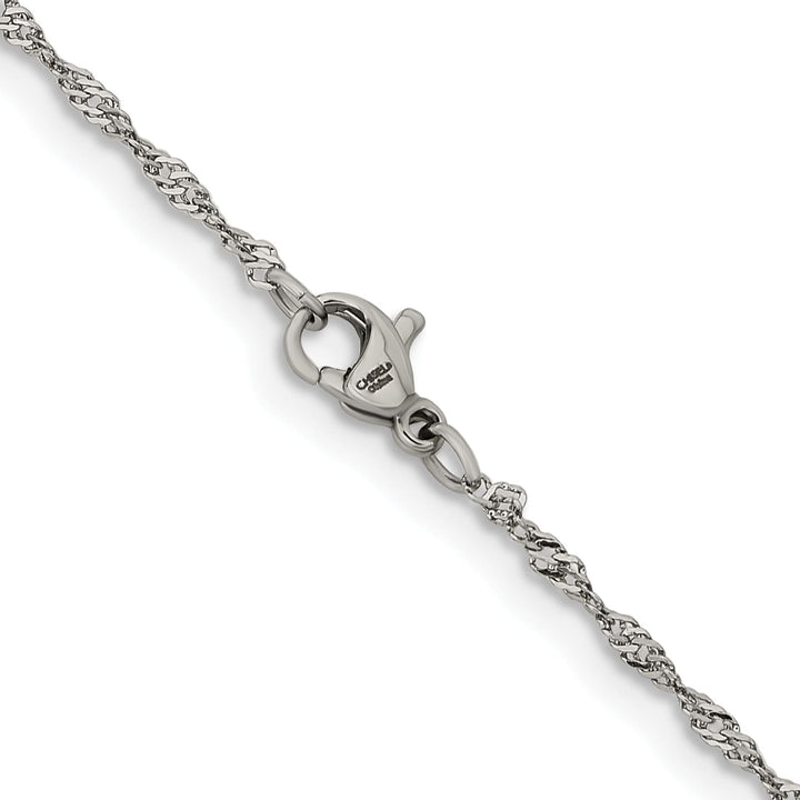 Chisel Stainless Steel 2mm Singapore Chain