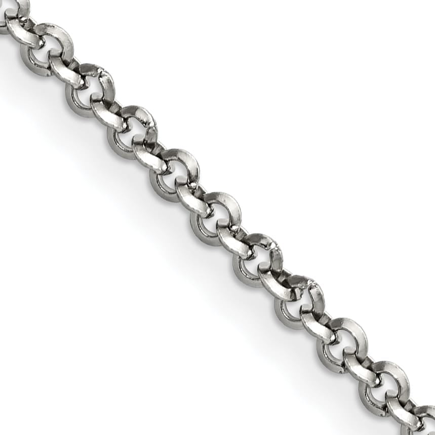 Chisel Stainless Steel 3.2mm Rolo Chain 16 Inch