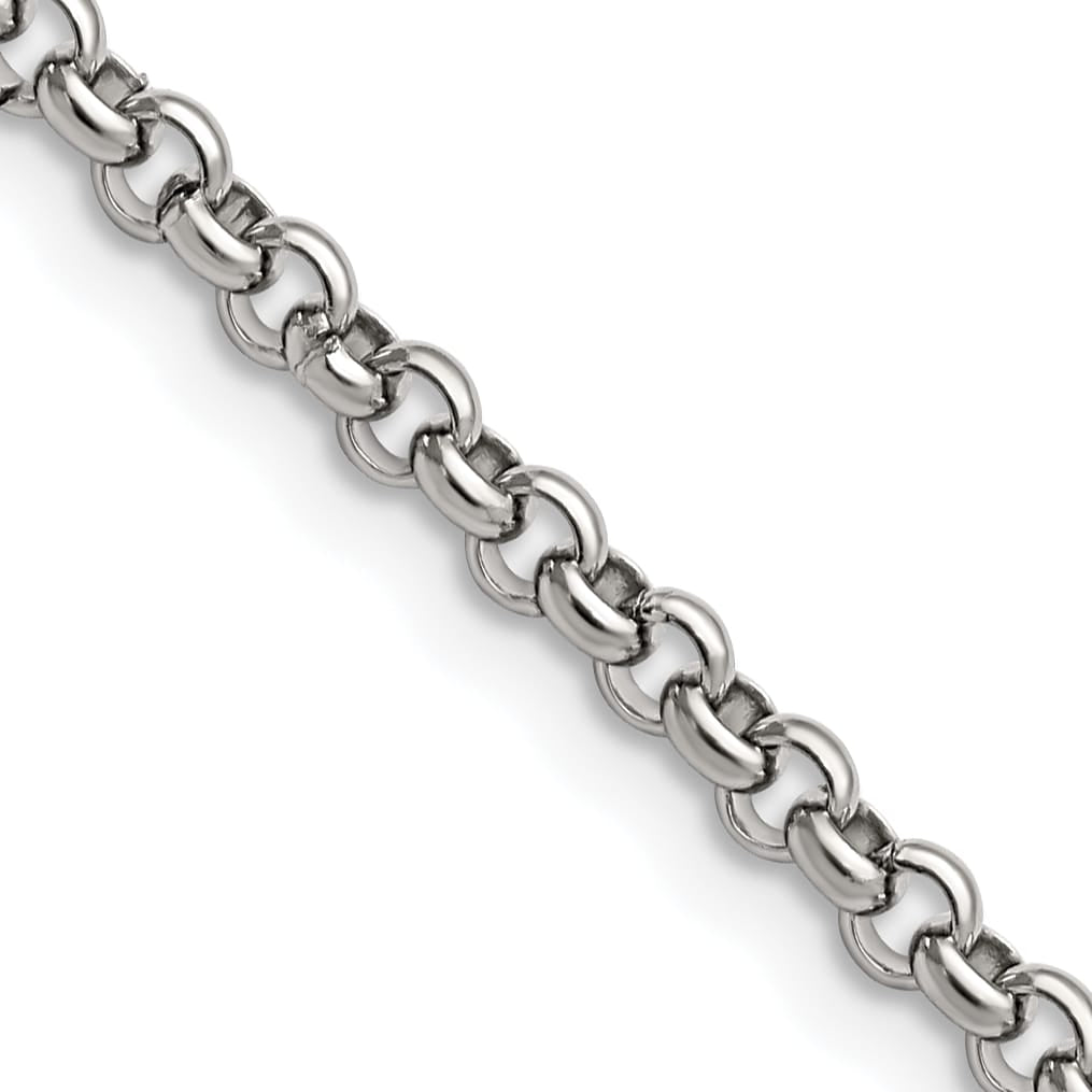 Chisel Stainless Steel 3.9mm Rolo Chain