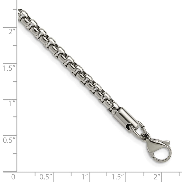 Chisel Stainless Steel 3.9mm Rounded Box Chain