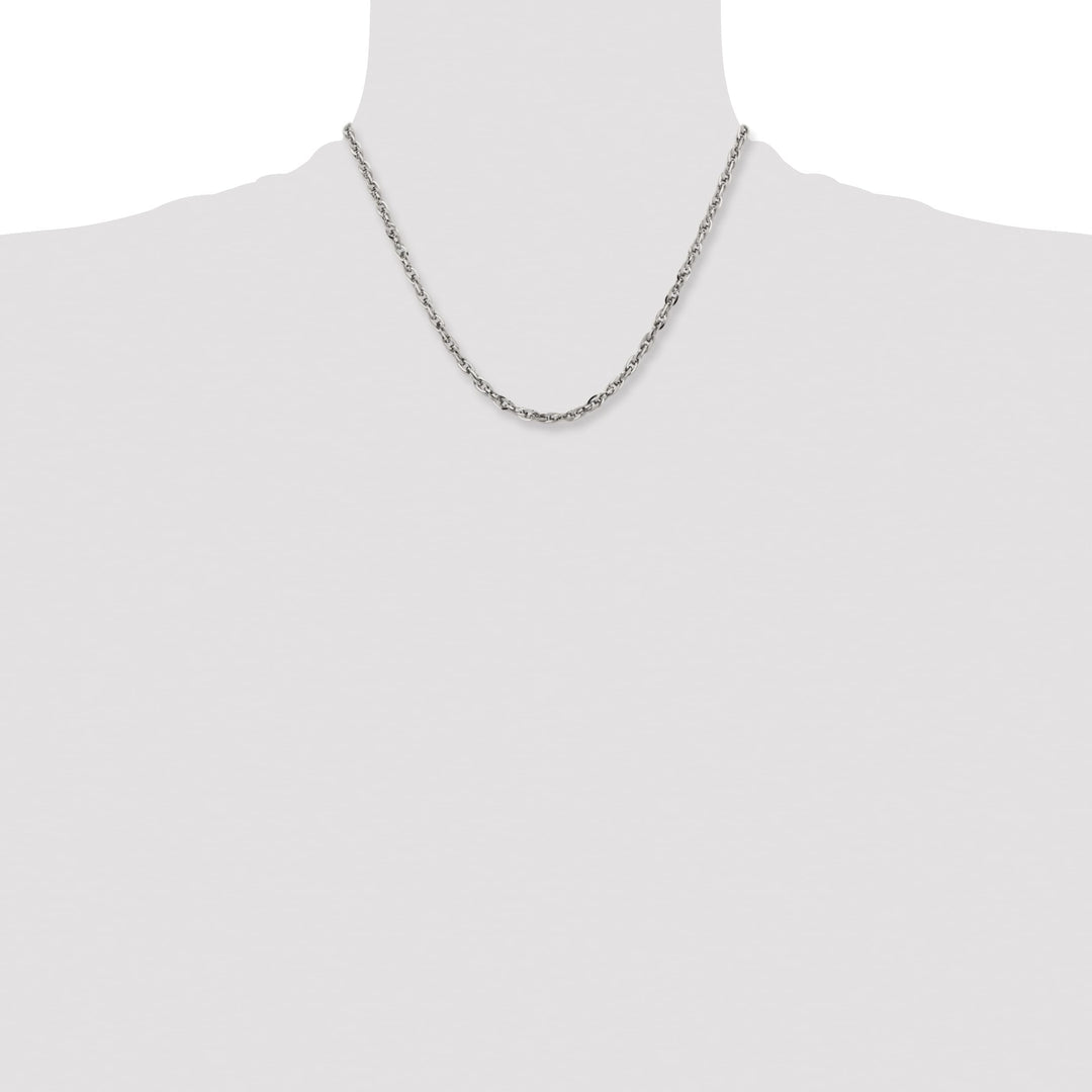Chisel Stainless Steel 4.2mm Fancy Twisted Link Chain