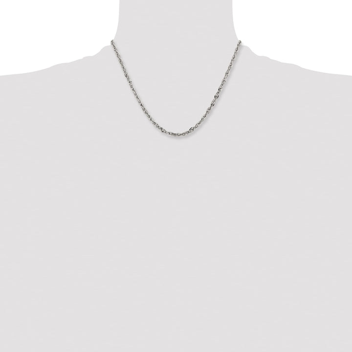 Chisel Stainless Steel 4.2mm Fancy Twisted Link Chain