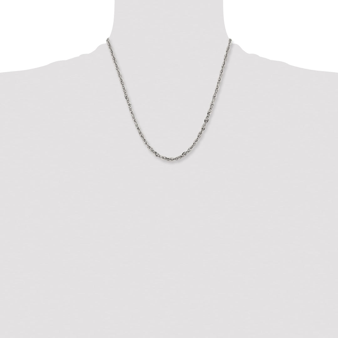 Chisel Stainless Steel 4.2mm Fancy Twisted Link Chain