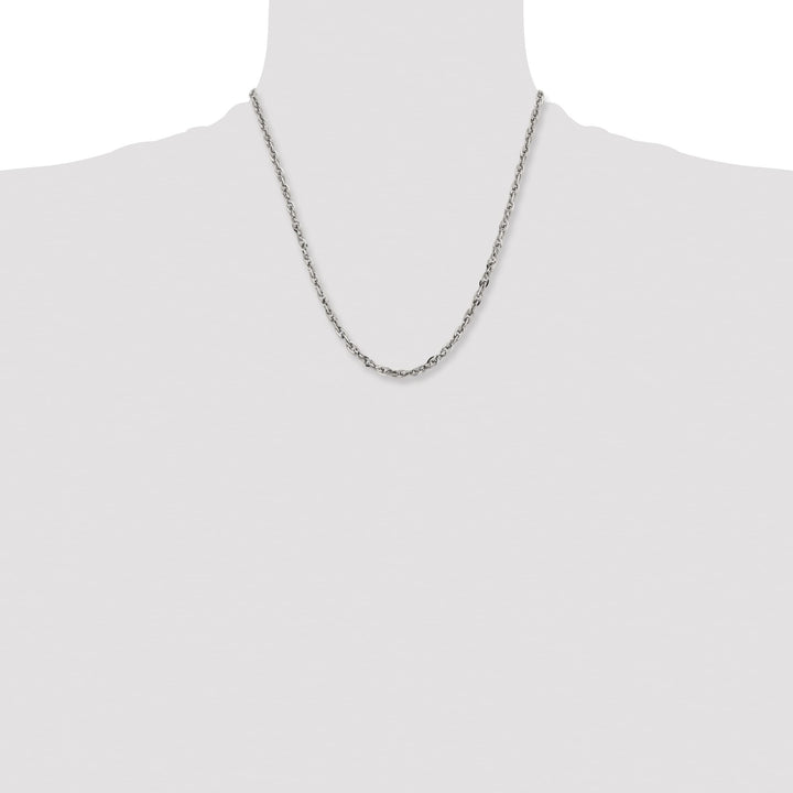 Chisel Stainless Steel 4.2mm Fancy Twisted Link Chain