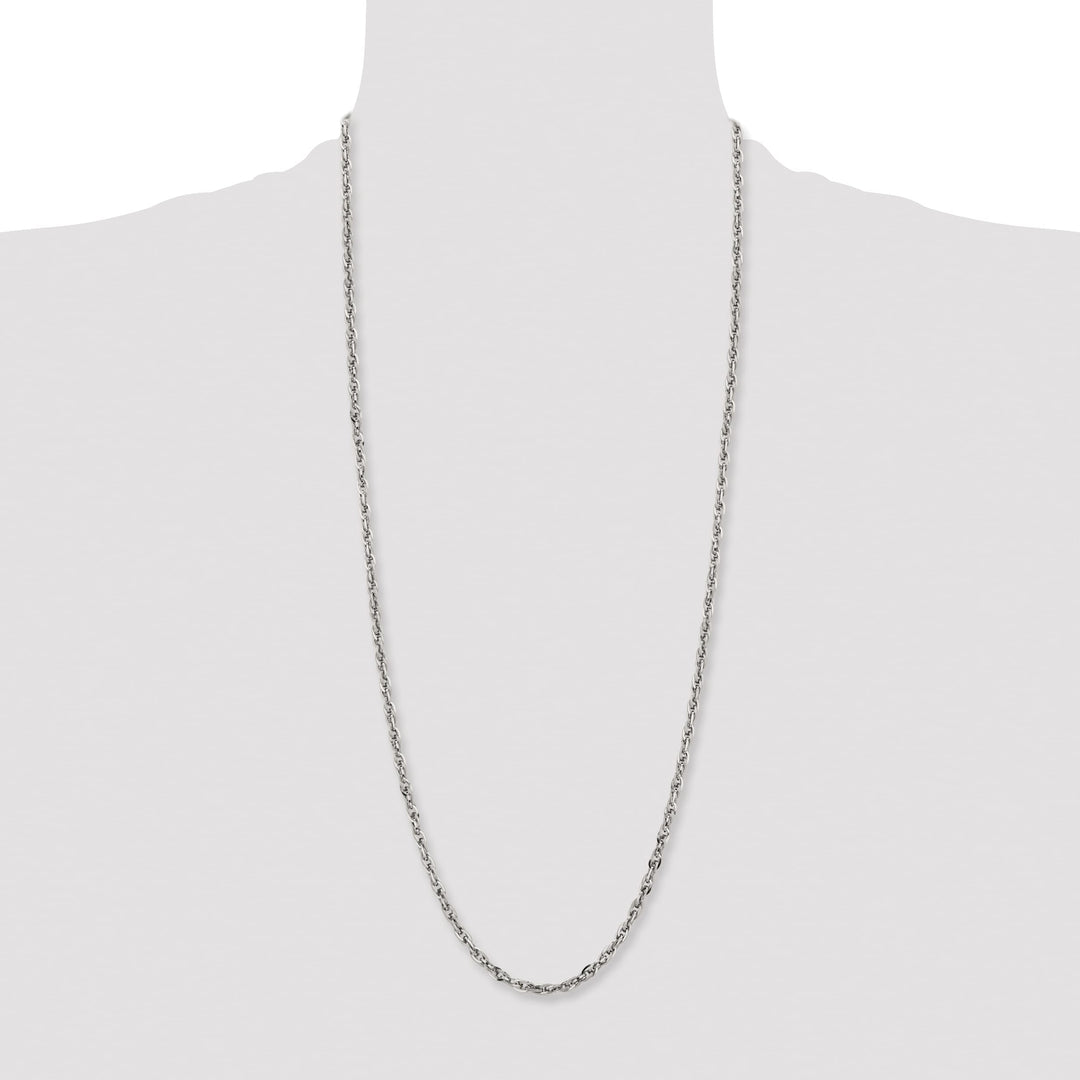Chisel Stainless Steel 4.2mm Fancy Twisted Link Chain