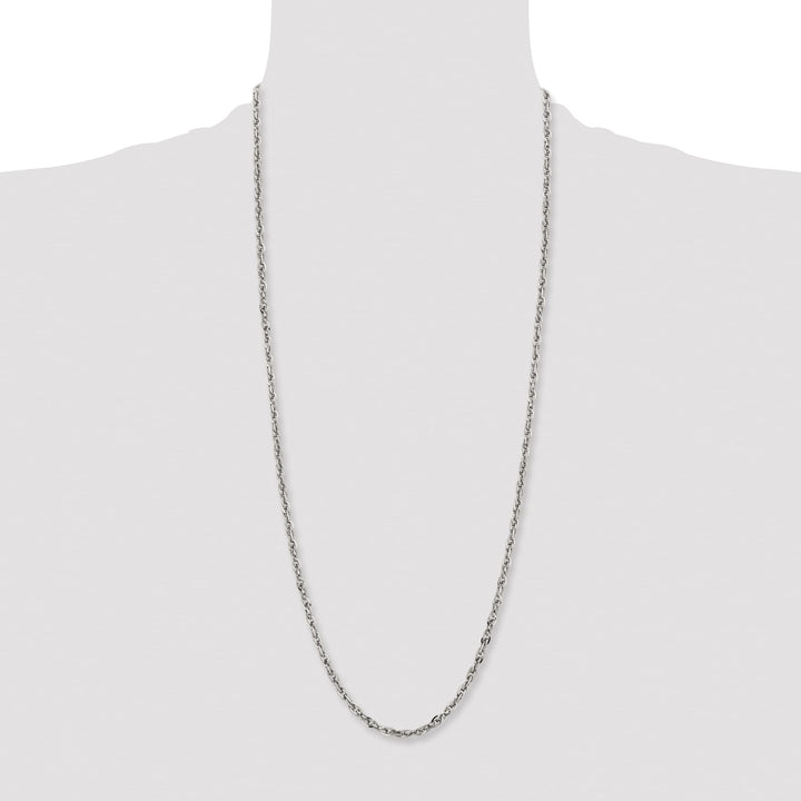 Chisel Stainless Steel 4.2mm Fancy Twisted Link Chain