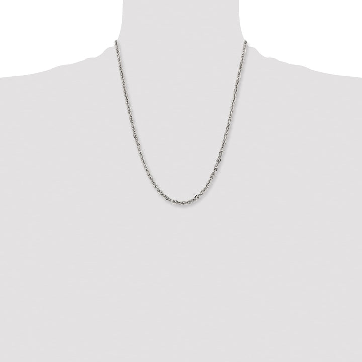 Chisel Stainless Steel 4.2mm Fancy Twisted Link Chain