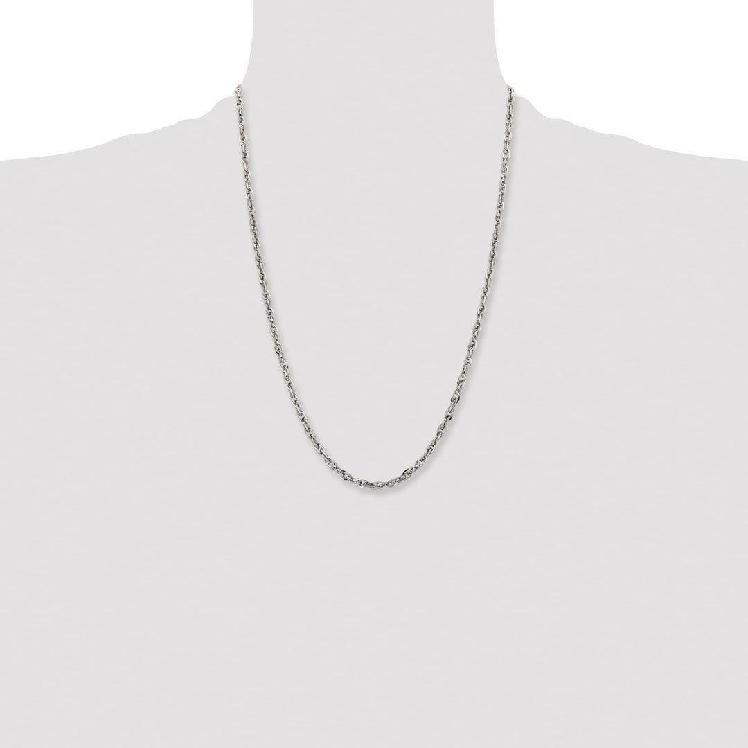 Chisel Stainless Steel 4.2mm Fancy Twisted Link Chain