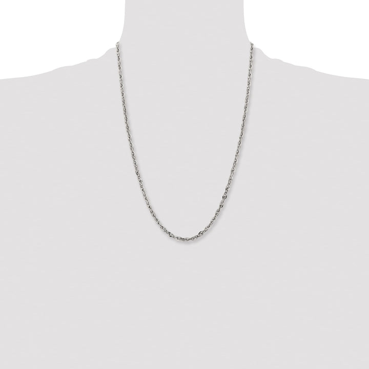 Chisel Stainless Steel 4.2mm Fancy Twisted Link Chain