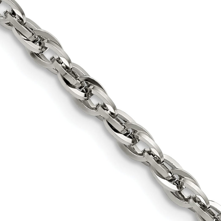 Chisel Stainless Steel 4.2mm Fancy Twisted Link Chain