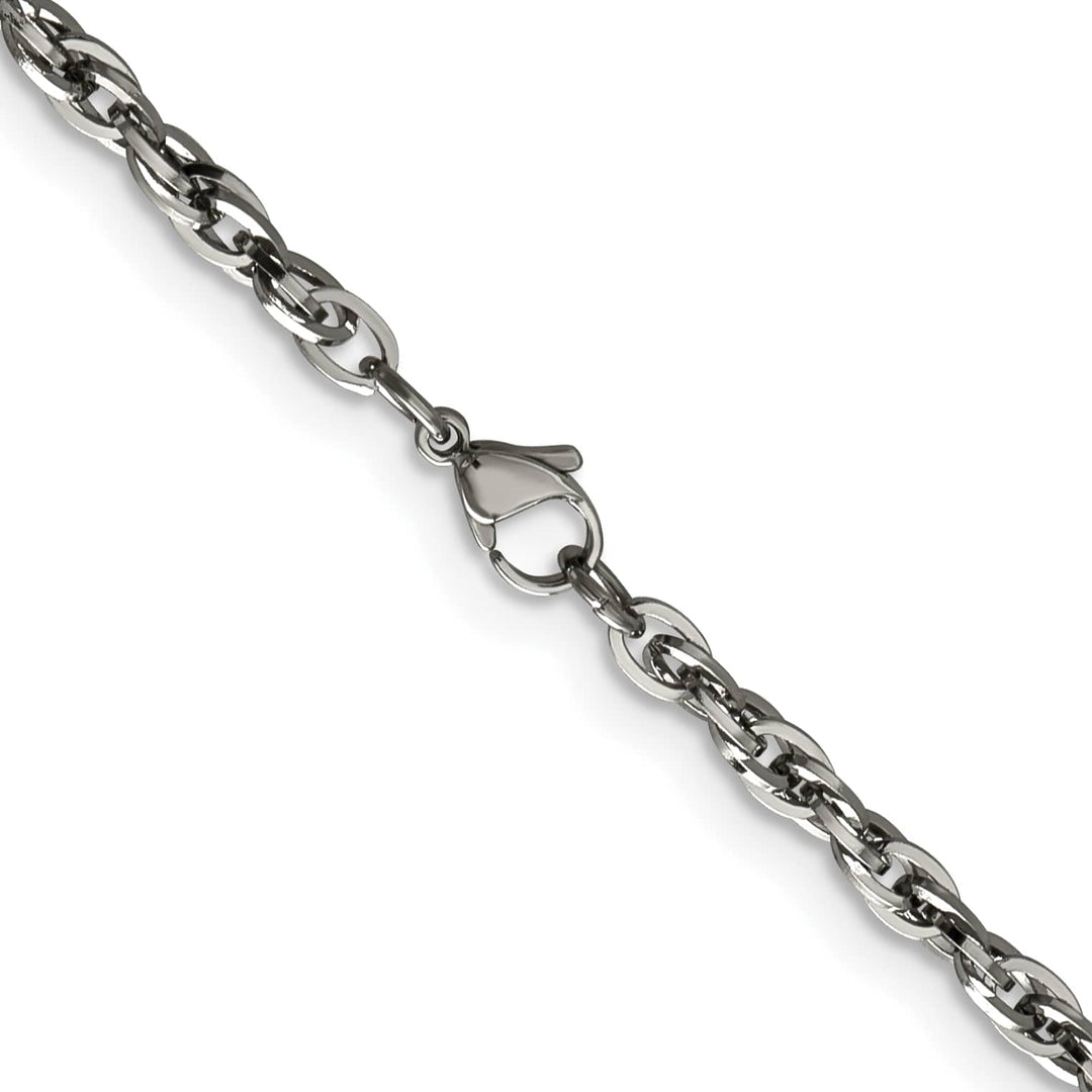 Chisel Stainless Steel 4.2mm Fancy Twisted Link Chain