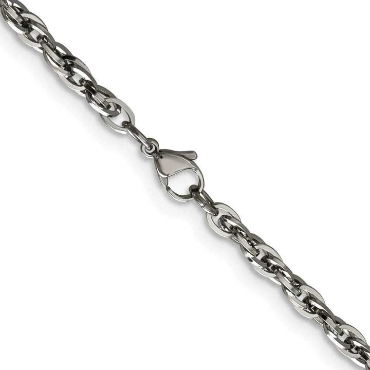 Chisel Stainless Steel 4.2mm Fancy Twisted Link Chain