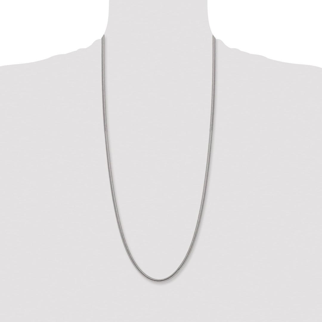 Chisel Stainless Steel 4.2mm Flat Snake Chain