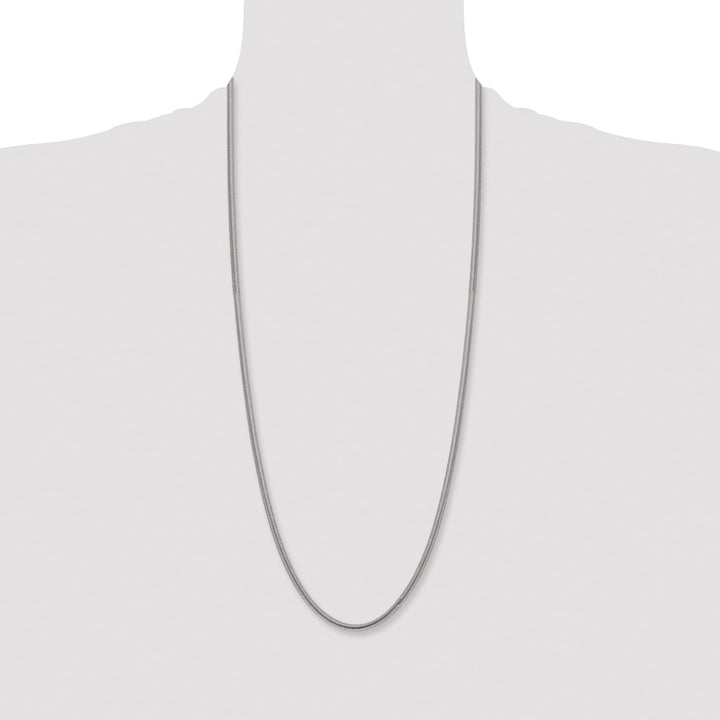 Chisel Stainless Steel 4.2mm Flat Snake Chain