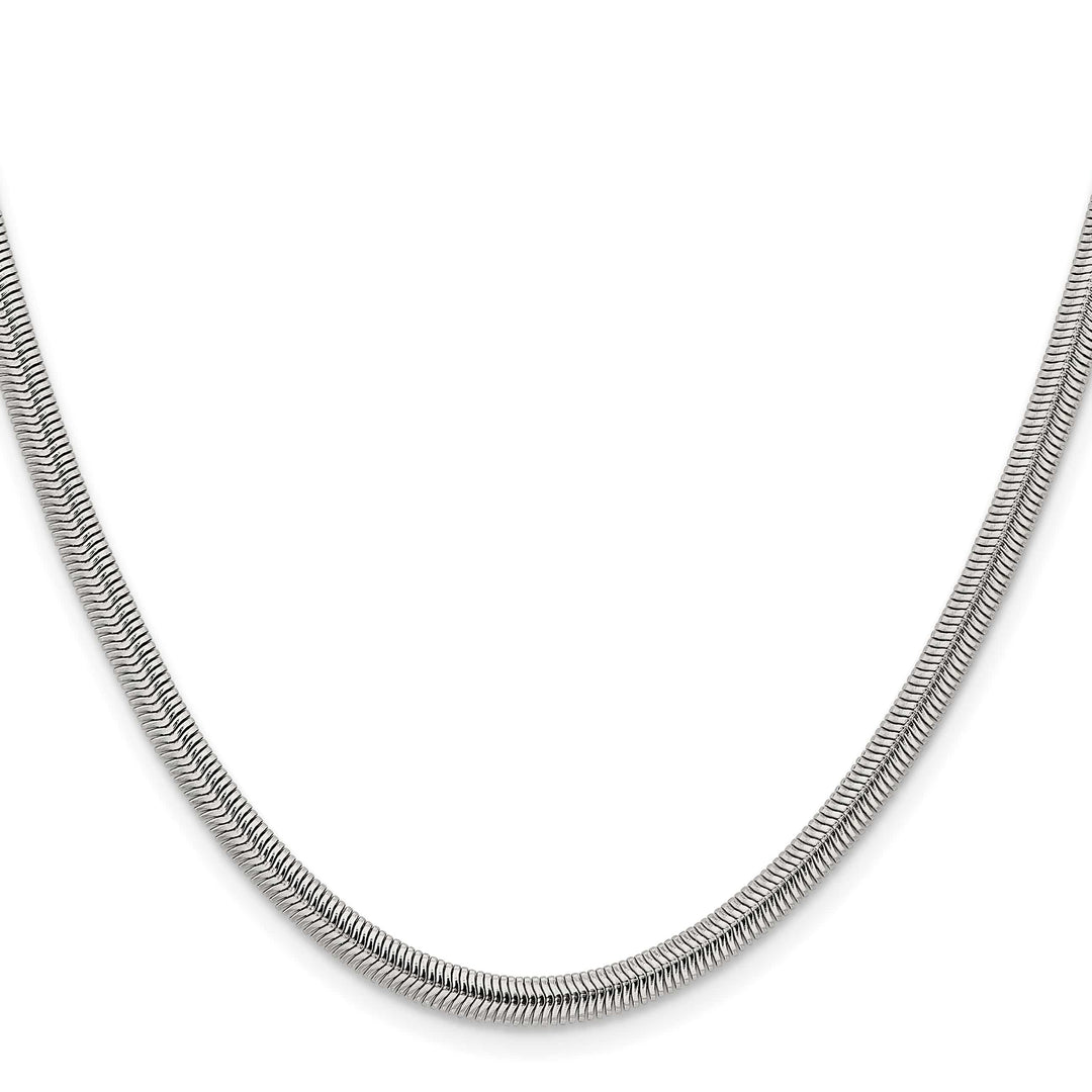 Chisel Stainless Steel 4.2mm Flat Snake Chain
