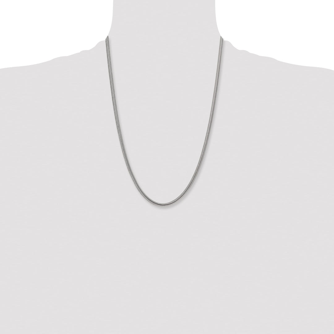 Chisel Stainless Steel 4.2mm Flat Snake Chain