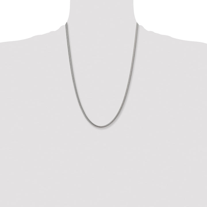 Chisel Stainless Steel 4.2mm Flat Snake Chain