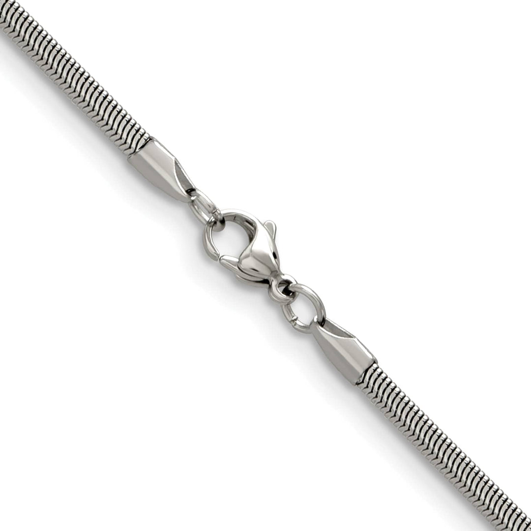 Chisel Stainless Steel 4.2mm Flat Snake Chain