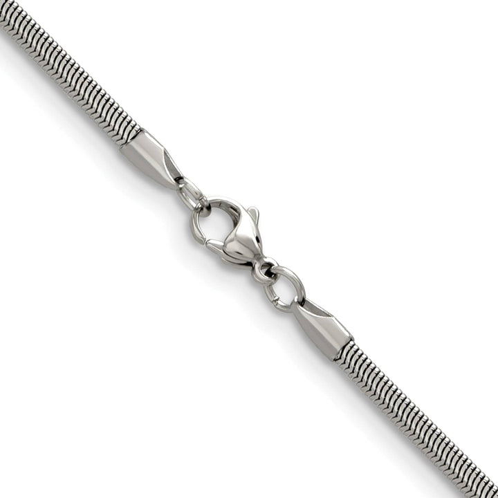 Chisel Stainless Steel 4.2mm Flat Snake Chain
