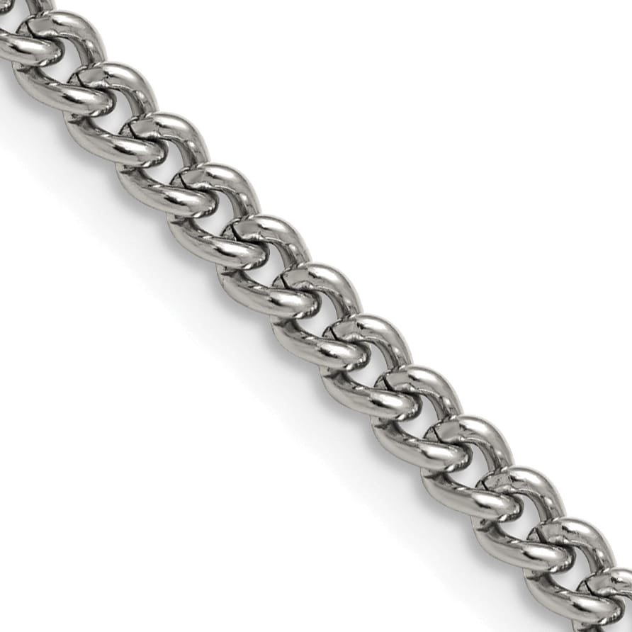 Chisel Stainless Steel 4mm Round Curb Chain