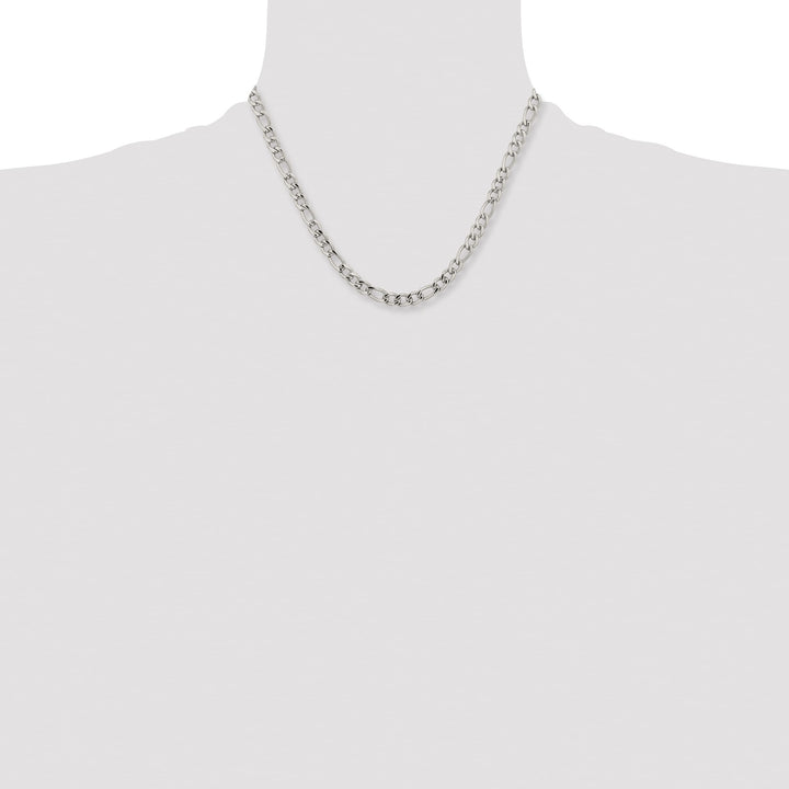 Chisel Stainless Steel 5.3mm Figaro Chain