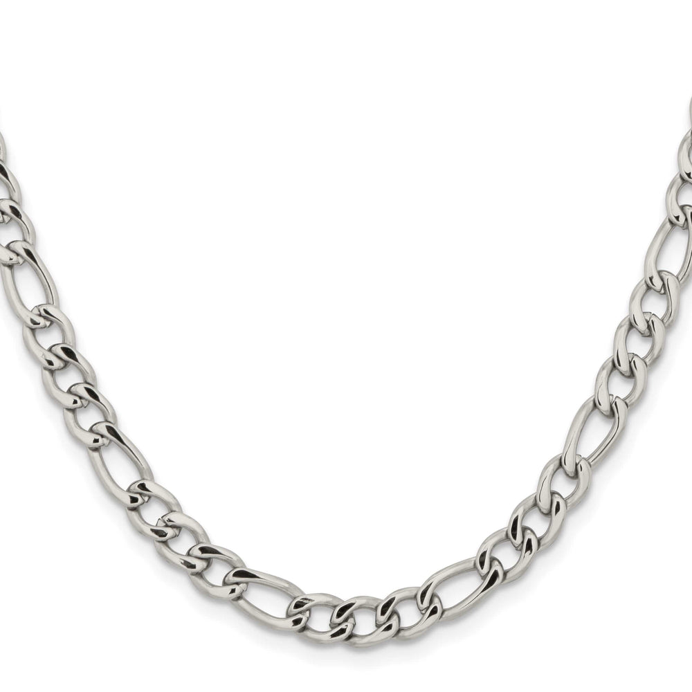 Chisel Stainless Steel 5.3mm Figaro Chain
