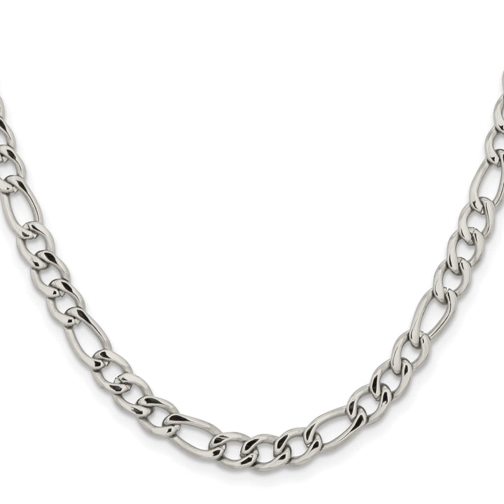 Chisel Stainless Steel 5.3mm Figaro Chain